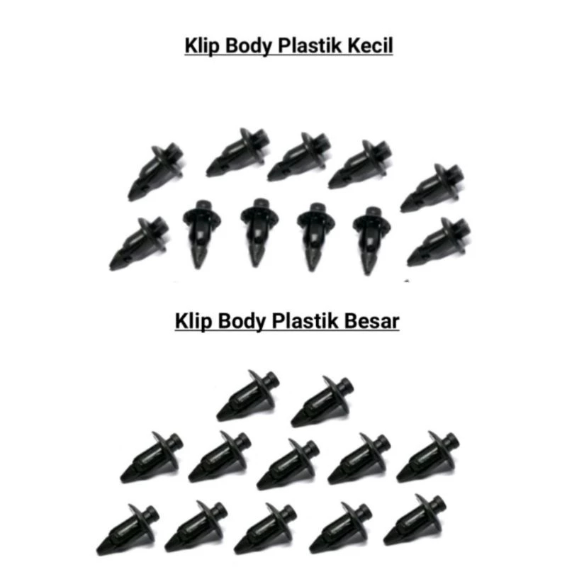 Klip Body Rivet Plastik Body Motor Honda Universal Baut Kancing Klip Body Motor