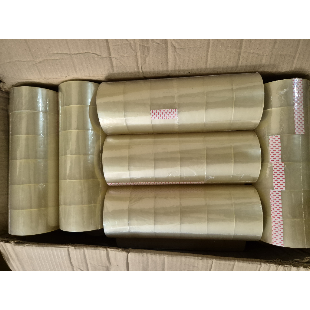 ISOLASI LAKBAN Bening 1roll 6pcs