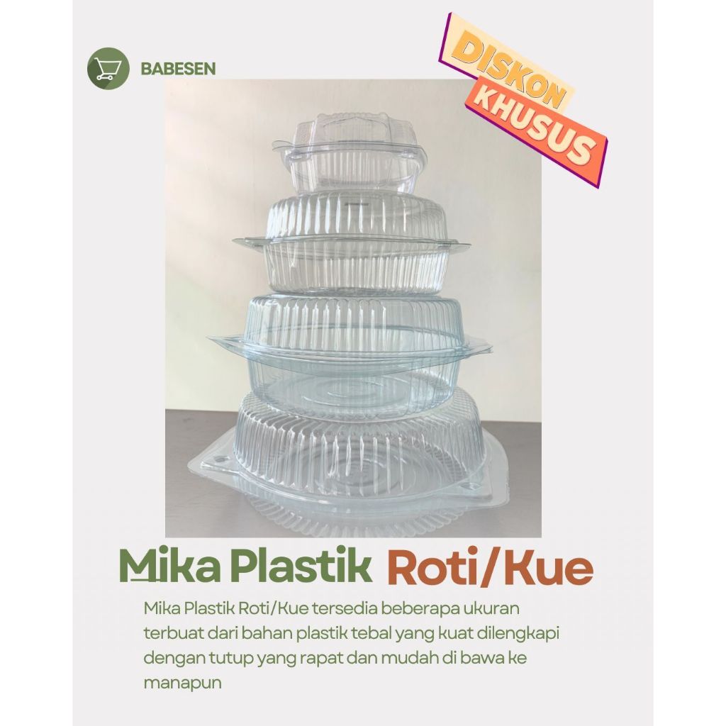 BABESEN MIKA CHIFFON BULAT 20CM/22CM/25CM MIKA BROWNIES, MIKA CAKE,MIKA BURGER, MIKA BENING MIKA BOL