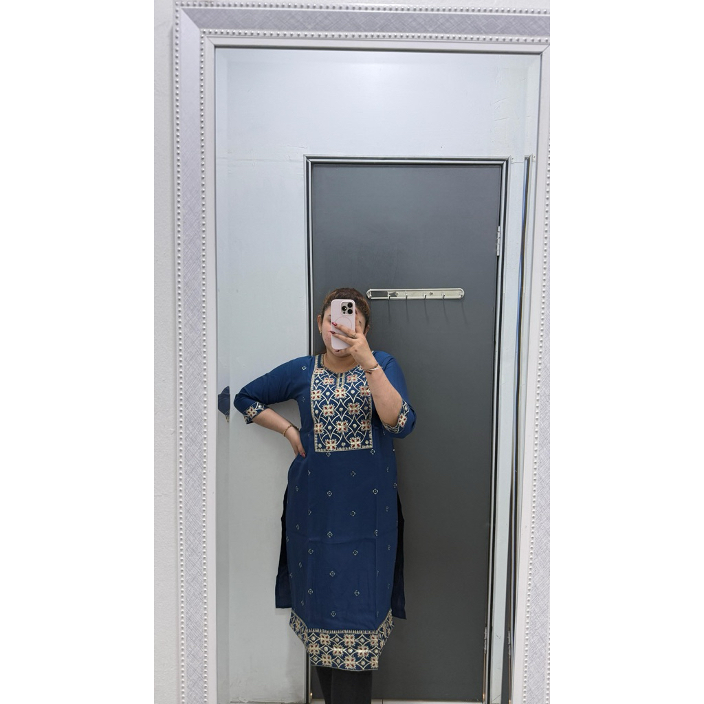 KURTI SINGLE Atasan terbaru kurti dewasa baju india Promo ATASANBAJUINDIA U NECK Baju india + atasan