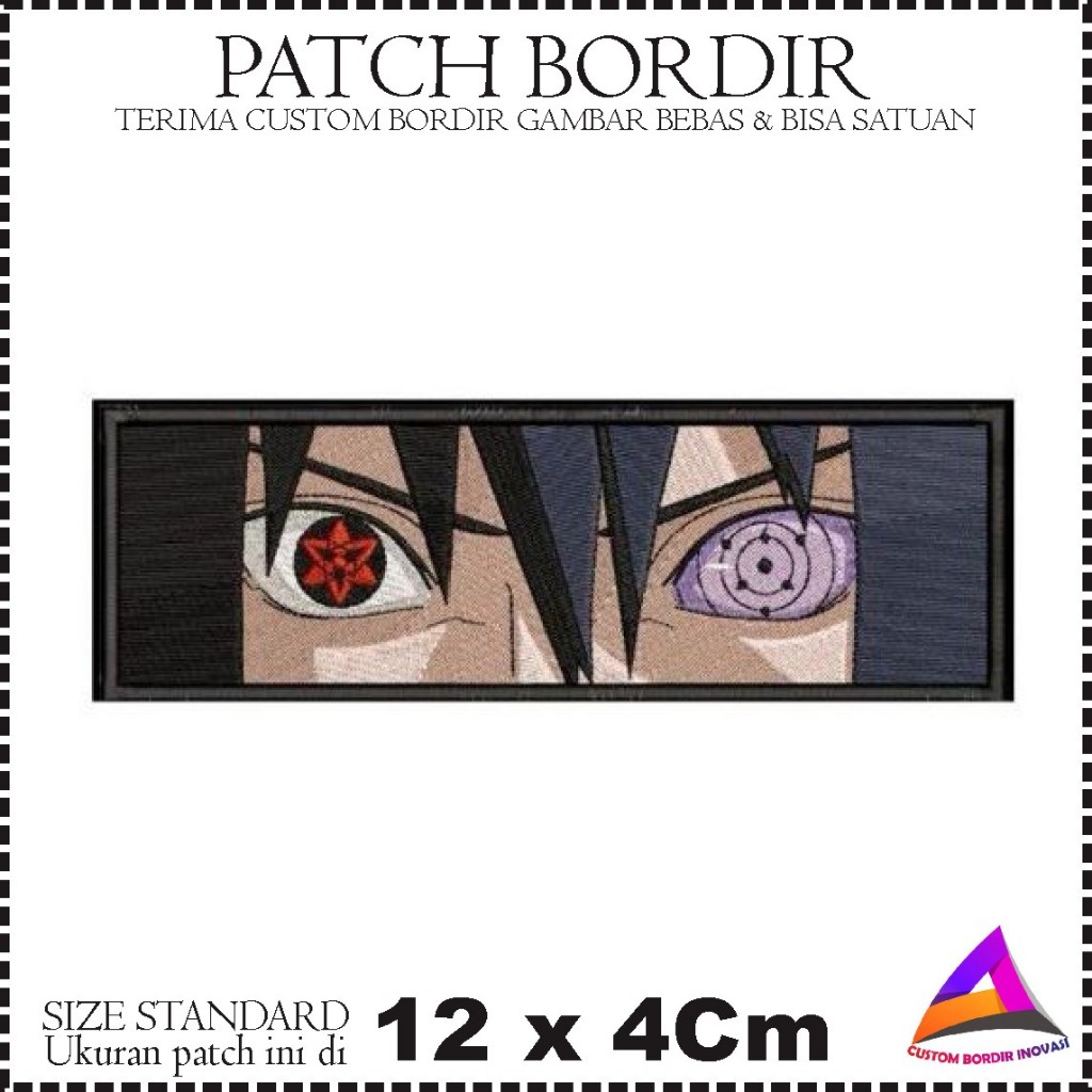 Emblem Patch Bordir Anime eyes Keren - CBI