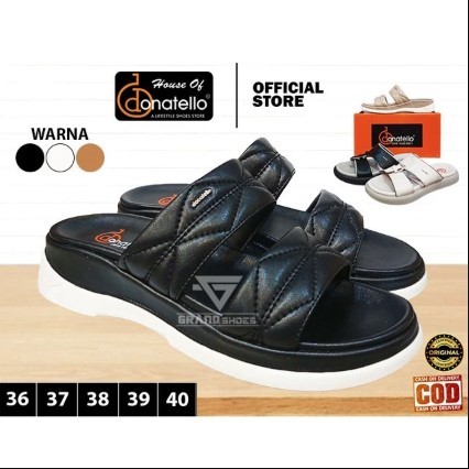 DONATELLO OI sandal wanita sol tebal ringan anti slip casual perempuan ORIGINAL