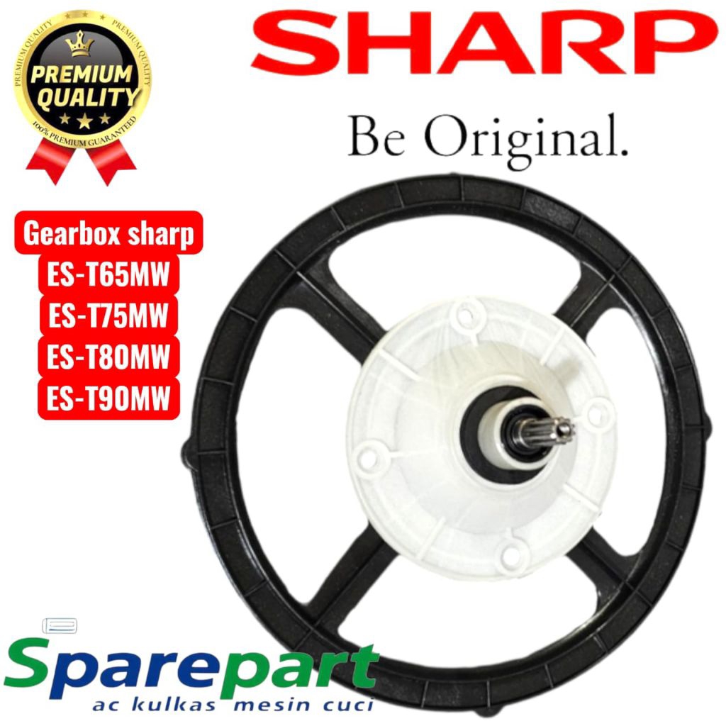 gearbox mesin cuci sharp ES-T65MW ES-T75MW ES-T80MW ES-T90MW gearbox mesin cuci sharp 2 tabung