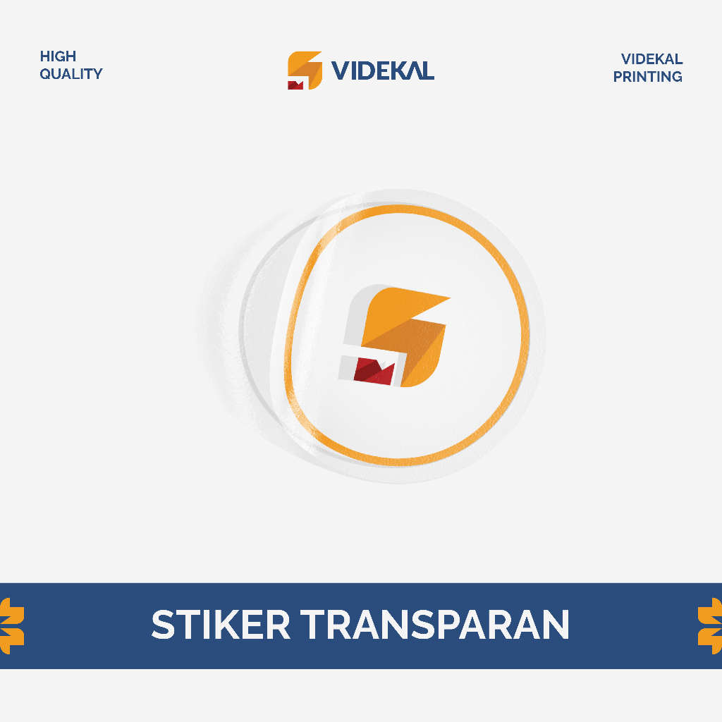Stiker Transparan Label/Produk/Makanan/Minuman