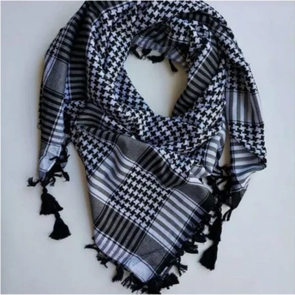 Sorban Hitam Putih Arab Berkualitas/Sorban Haji/Surban Habib