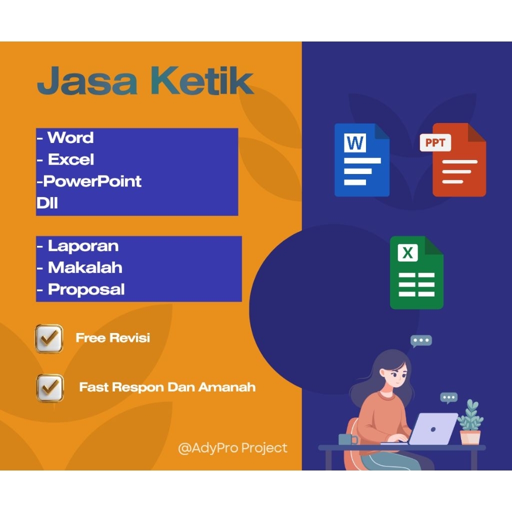 JasaKetikDokumenOnline|Word|Excel|Powerpoint|Laporan, Makalah, Proposal|Dll