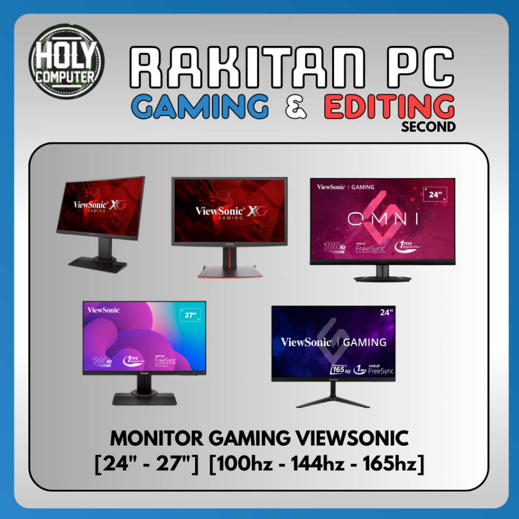 MONITOR GAMING SECOND 24inch - 27inch 100hz 144hz 165hz Fullset