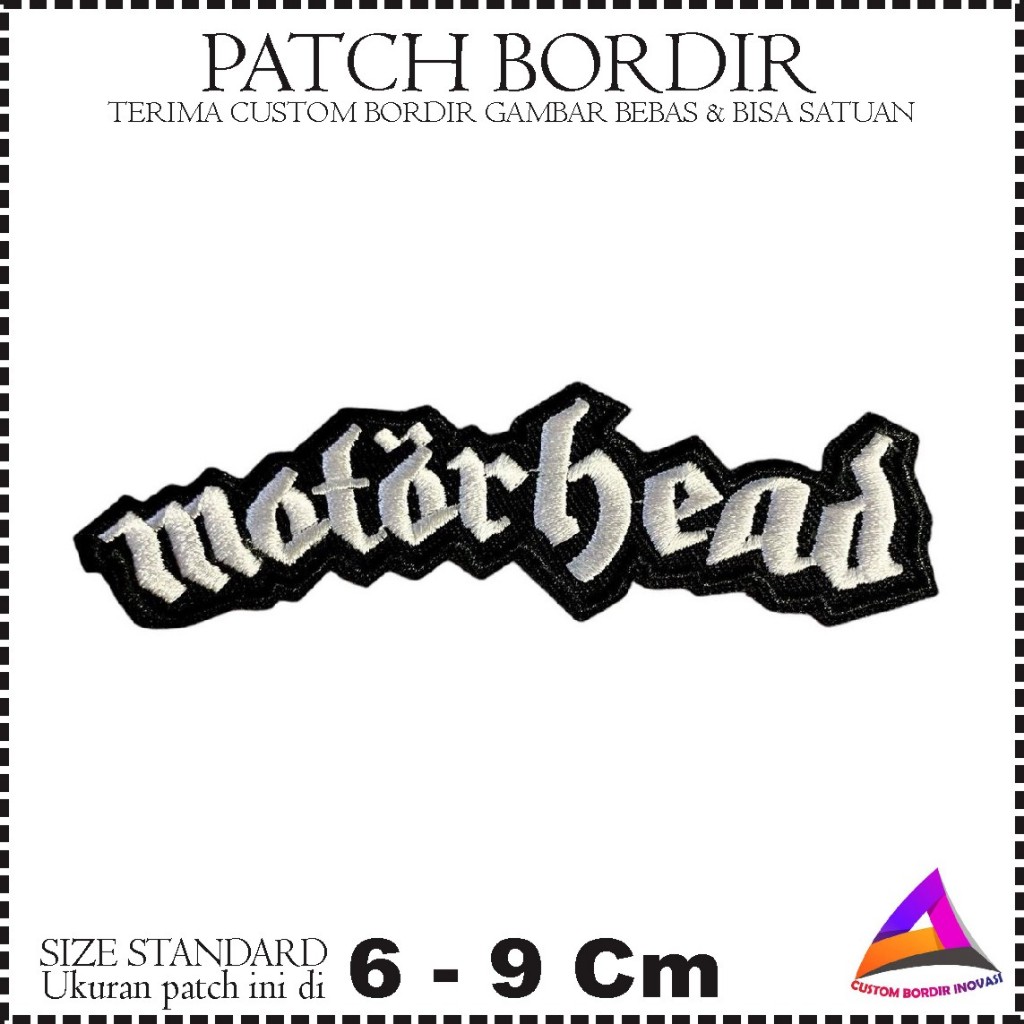 Emblem Patch Bordir Motorhead Keren - CBI