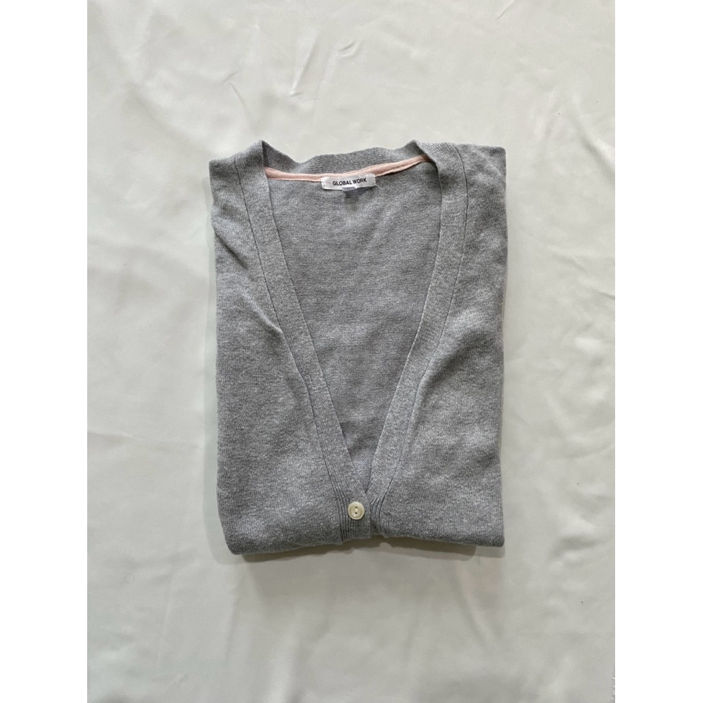 [preloved] Cardigan Rajut Wanita GLOBAL WORK | Basic Casual