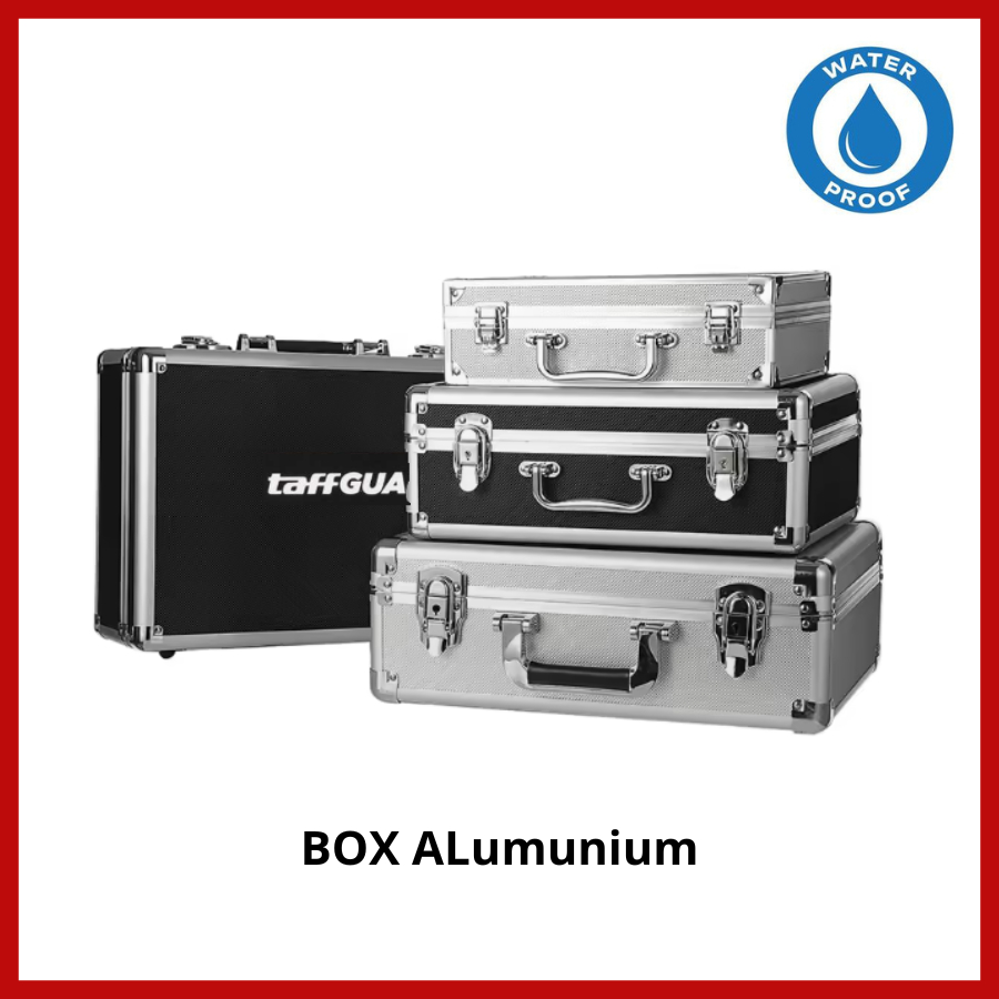 Taff Guard Kotak Perkakas 29/35/40 cm Storage Alumunium Anti Banting/ Toolbox Waterproof Koper Busa