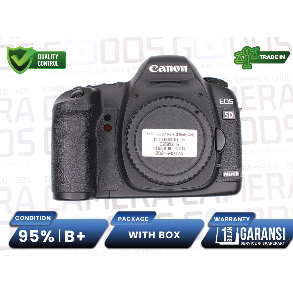 Kamera Canon EOS 5D Mark II DSLR Camera Full Frame Body Only Second Bekas Grade B+ / 5DII - C250315