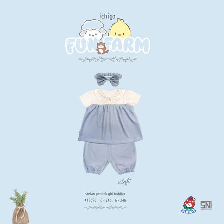 ICHIGO SETELAN PENDEK + BANDO - FUN FARM