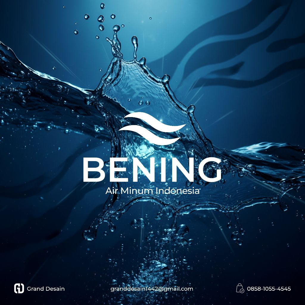 Desain Logo Air Minum Dalam Kemasan Profesional - Desain Logo Perusahaan UMKM Premium Bebas Revisi