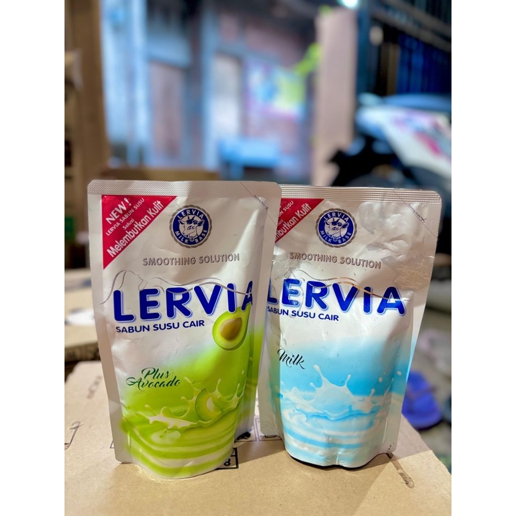 Sabun susu cair Lervia kemasan 400ml