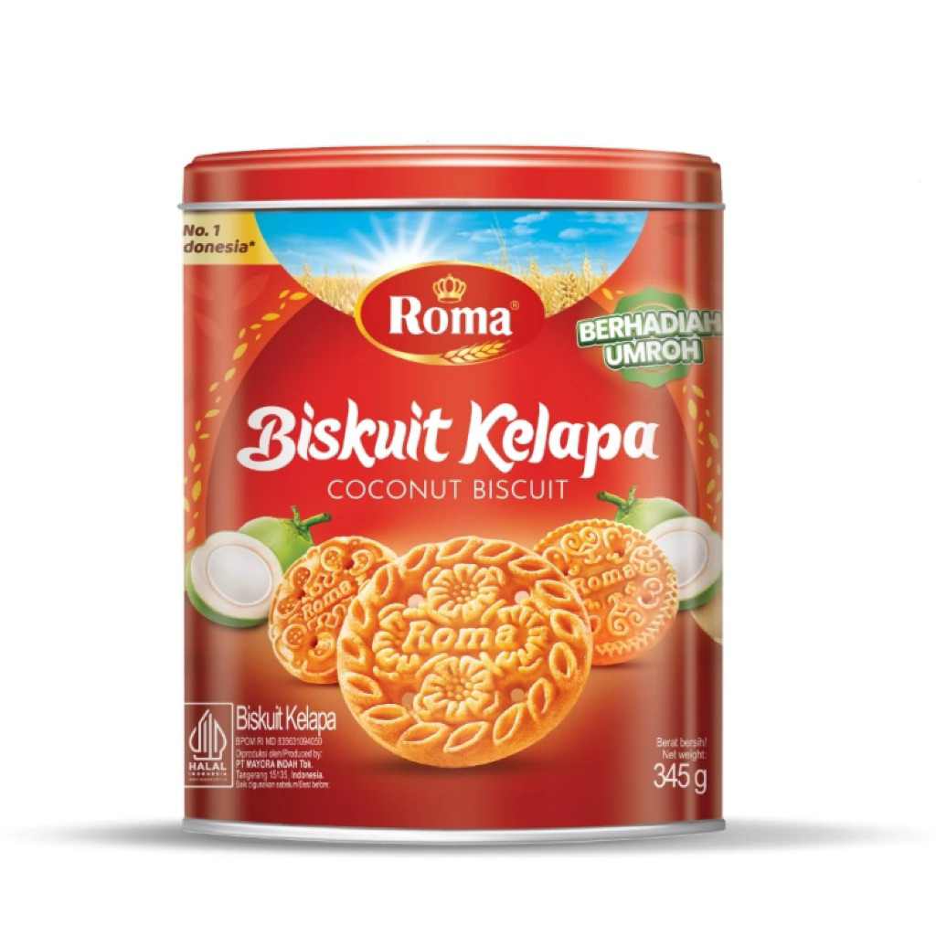 ROMA BISKUIT KELAPA KALENG 345 gr | KUE KALENG