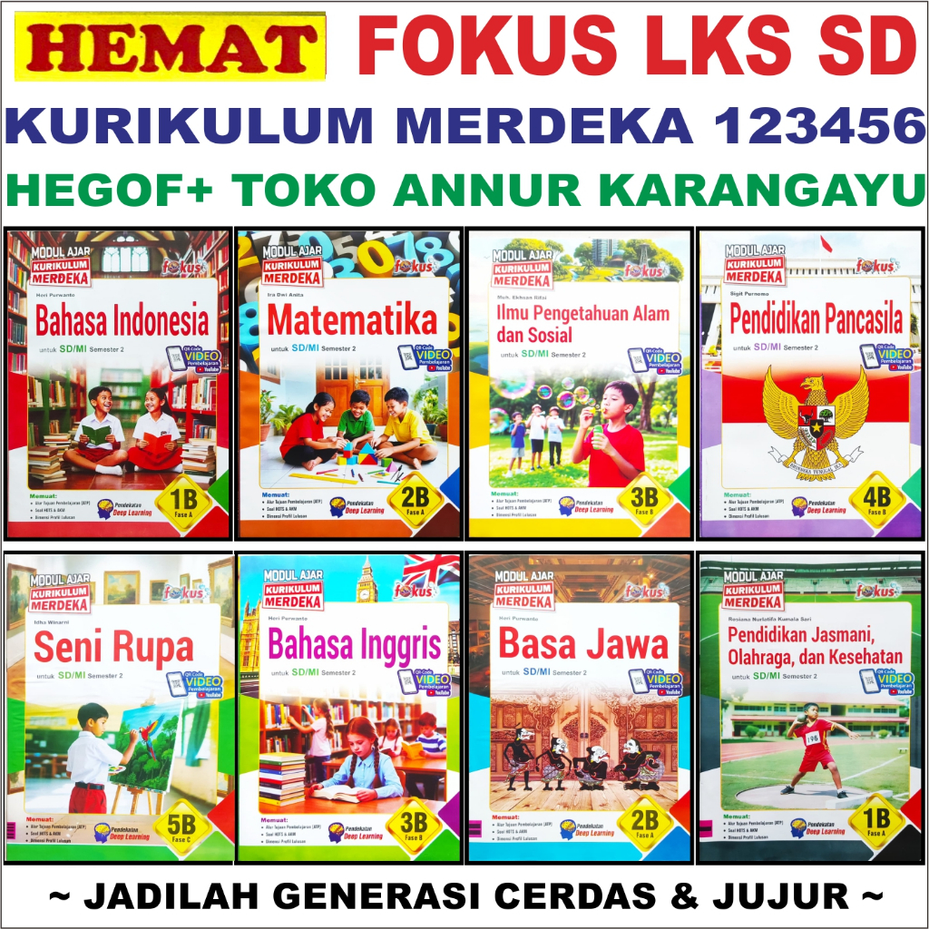 Hegof Lks Fokus Sd Kurikulum Merdeka Soal Kelas 1 2 3 4 5 6 Modul Ajar Fokus Hemat Latihan Ulangan B
