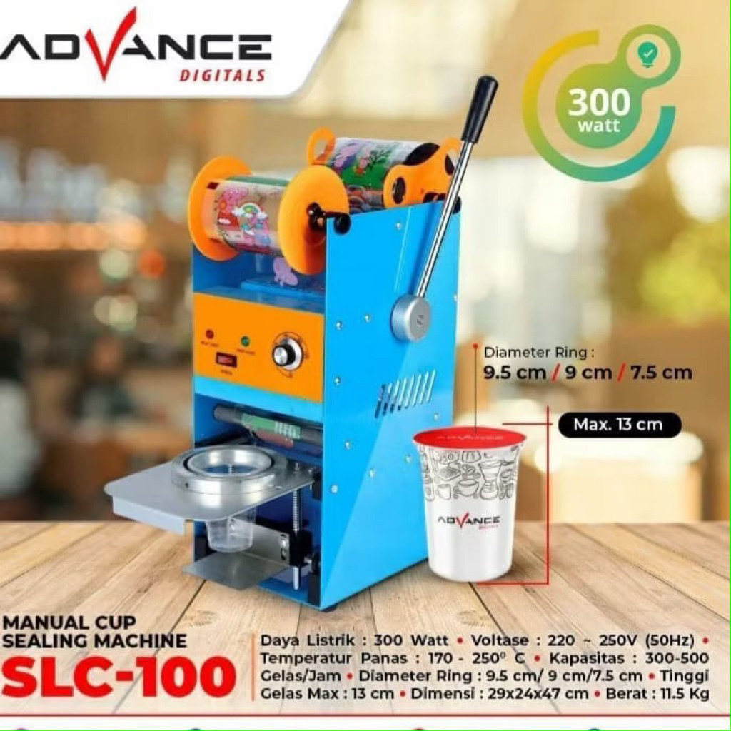 Cup Sealer Advance 22Oz Manual / Mesin Penutup Gelas Plastik Cup Sealer 22oz