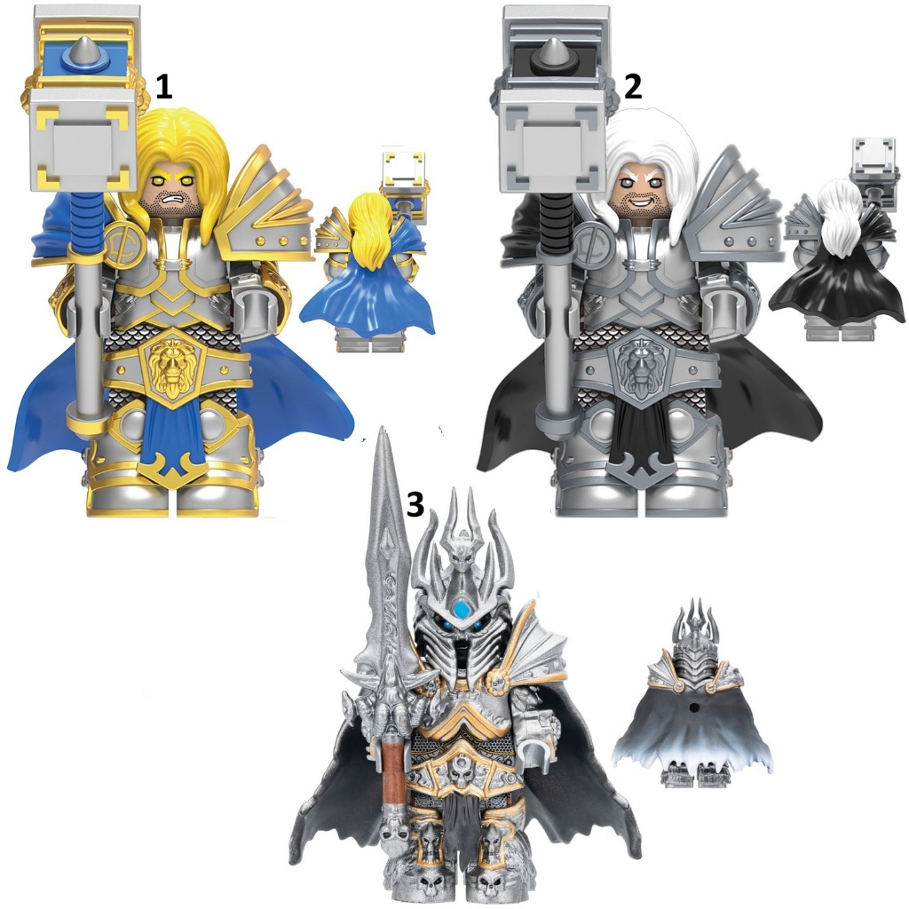 World of Warcraft III WOW DOTA Arthas Menethil Paladin Lich King Custom Action Figure Mini