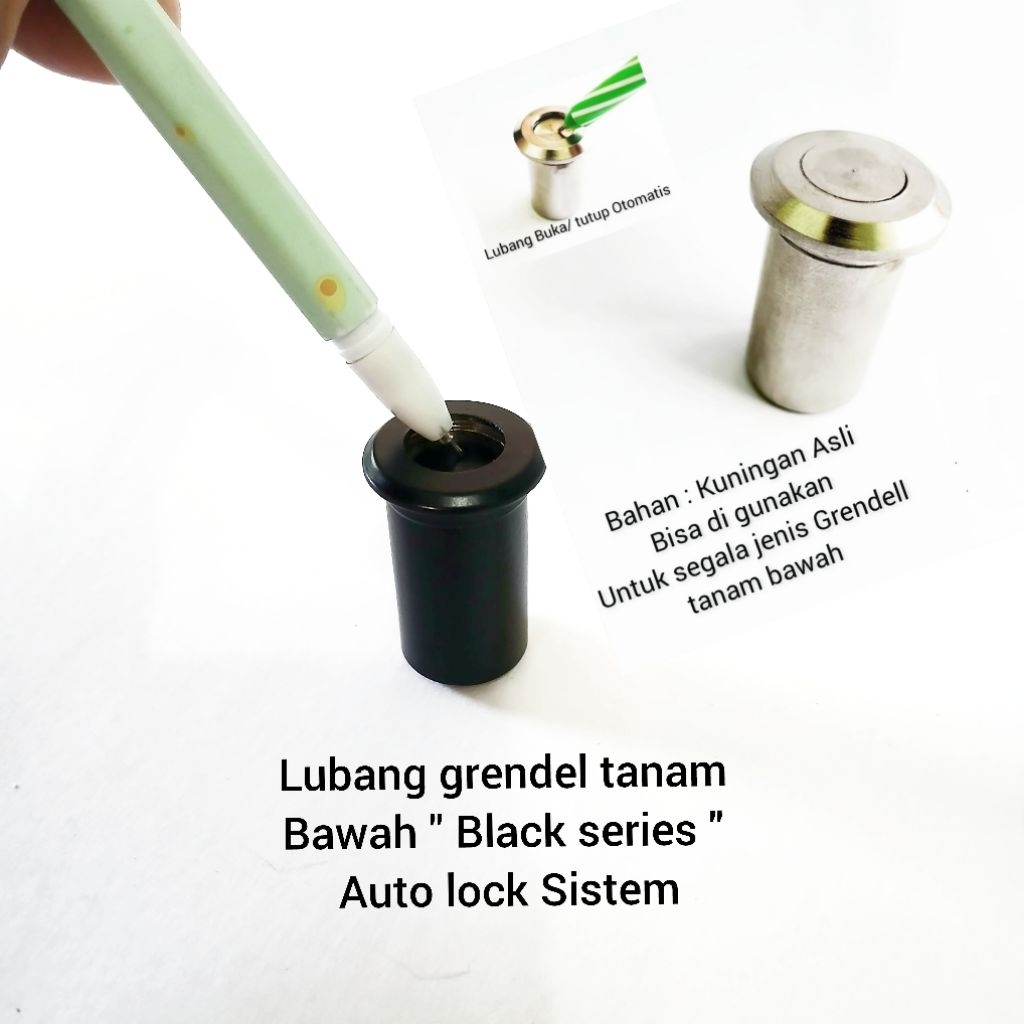 KARYA ABADI Lubang Grendel bawah tanam / Lubang Grendel tanam Stainless