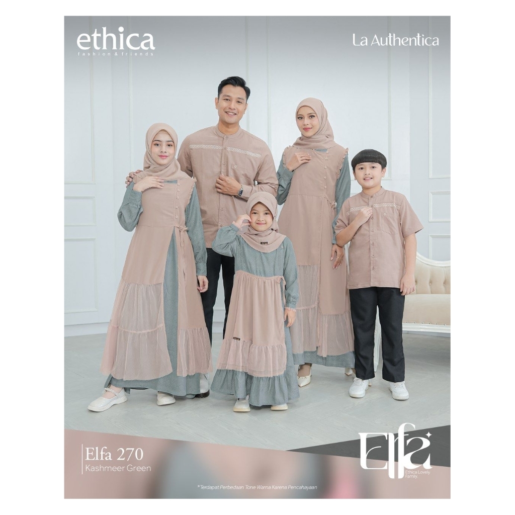 PROMO TERMURAH SARIMBIT ETHICA ELFA 270 KASHMEER GREEN//GAMIS KAGUMI 274//KOKO KAHFI 262//GAMIS ANAK