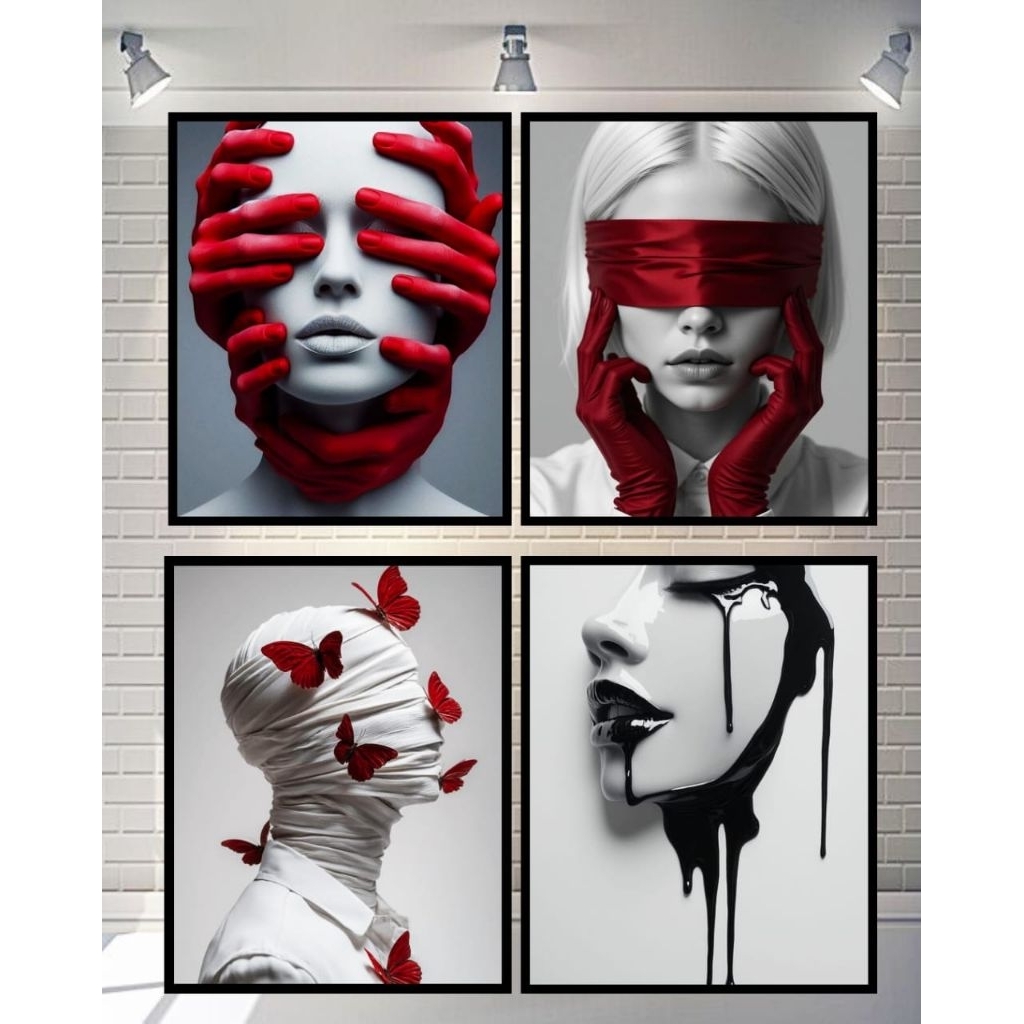 Poster + Frameblock Hiasan Dinding Gambar Aesthetic/Poster Dinding Gambar