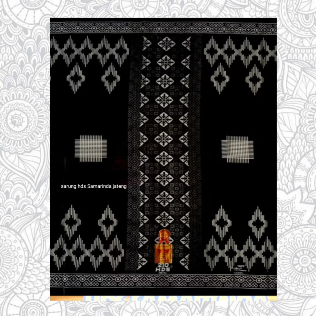 Sarung HDS Original 100% Samarinda | Warna Hitam Polos Elegan – Sarung Idaman Pria