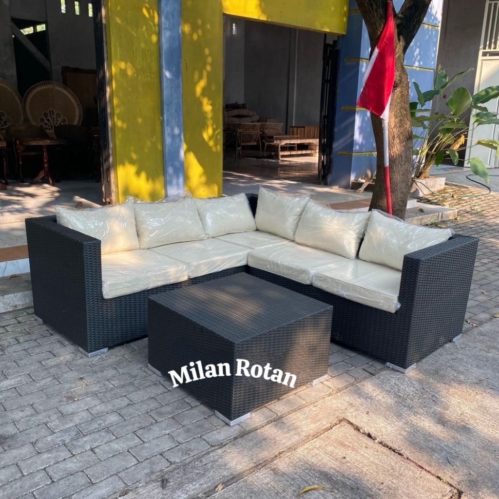 Kursi Sofa Ruang Tamu | Sofa Rotan Sintetis Murah Minimalis