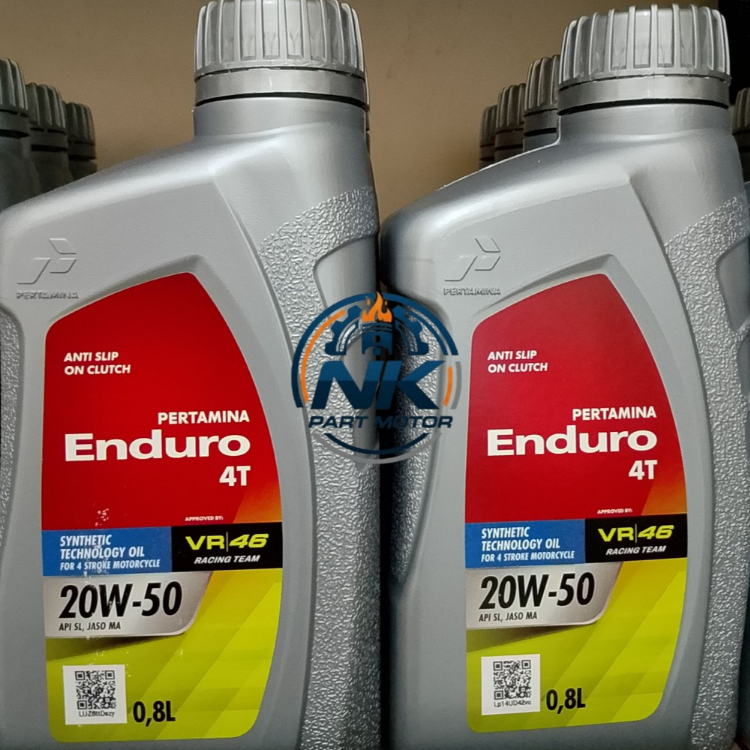 Oli Enduro 4T 20W-50, 100% Original Pertamina for Racing Performance