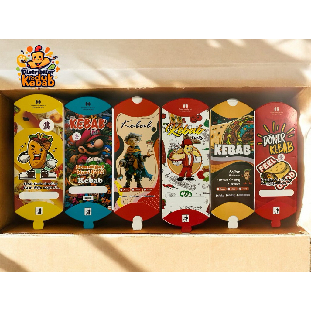 KOTAK BUNGKUS KEBAB MINI (KECIL) PREMIUM
