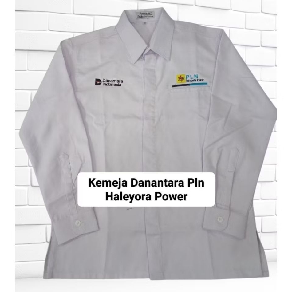 Kemeja Danantara Pln Haleyora Power Seragam Pln Haleyora Power Baju Kerja Danantara Pln Haleyora Pow