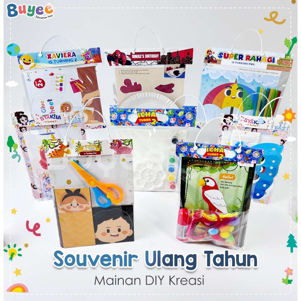 BUYEE GIFT - Birthday Hampers Anak | Kids Activity Set | Souvenir Hampers Hadiah Ulang Tahun Birthda