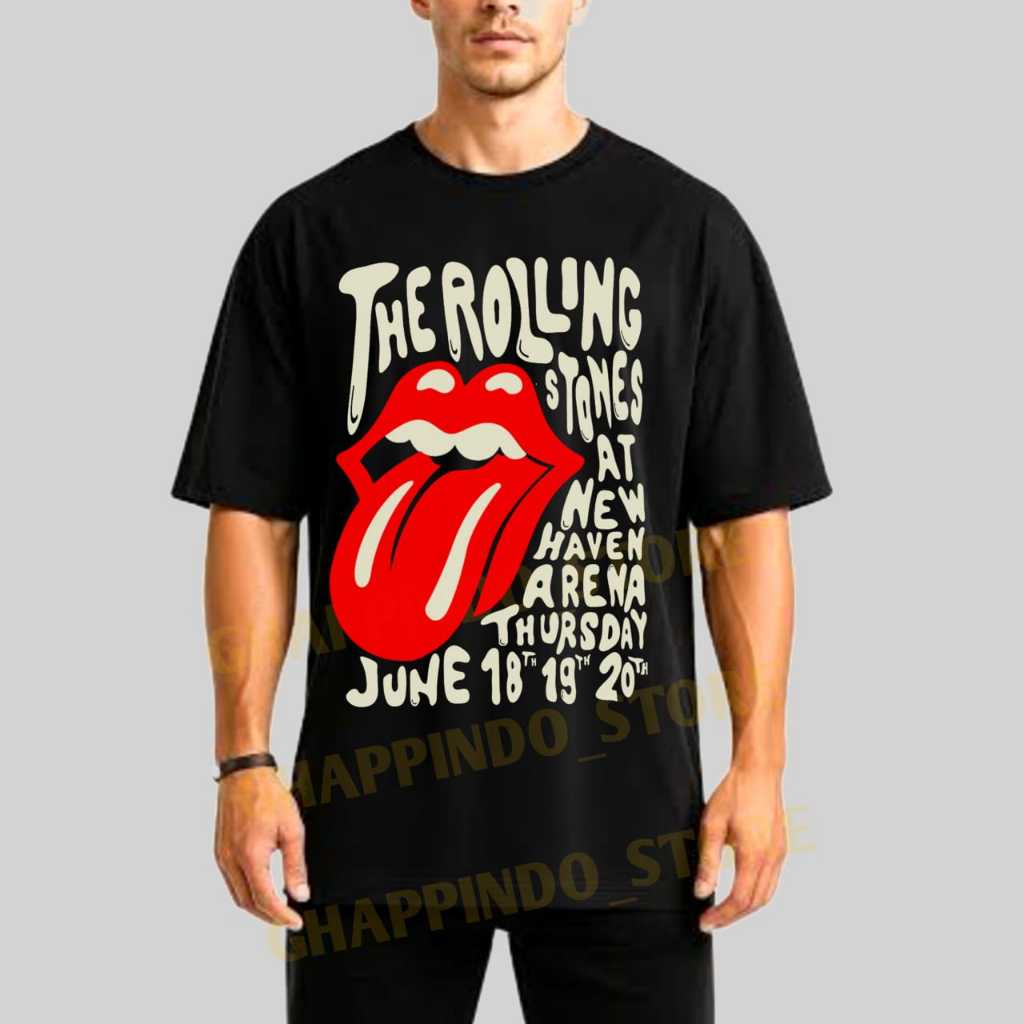Kaos Rolling Stones | Kaos Band Rolling Stones | Kaos Band Metal | Kaos Metal | Kaos Distro Pria | K
