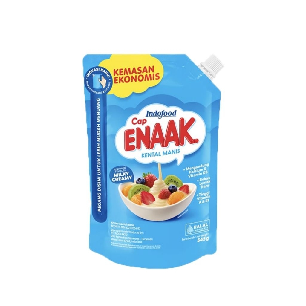 CAP ENAK KRIMER KENTAL MANIS POUCH UKURAN 545g