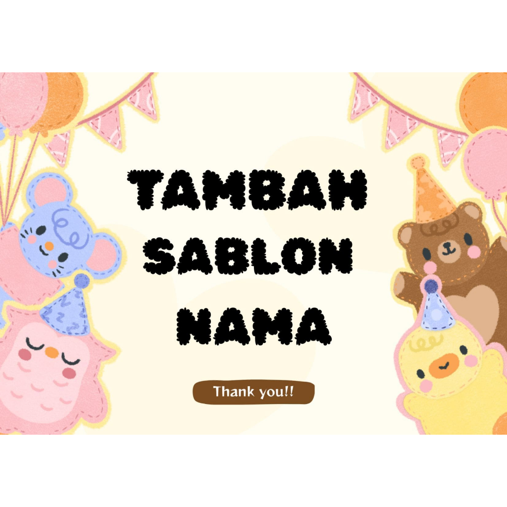 TAMBAH SABLON NAMA KAMU DISINI / SABLON DTF