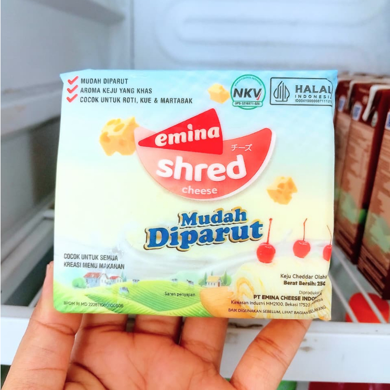 Emina Shred Cheese Emina Keju Parut 250gr