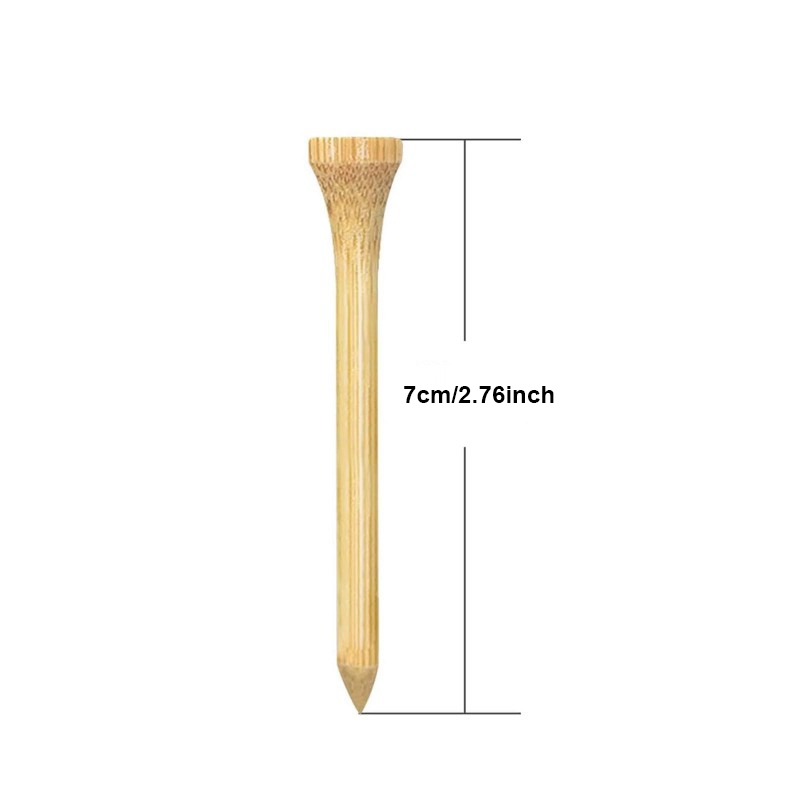 42Mm/70Mm/83Mm Golf Bamboo Tee Isi 10 Tee Golf Profesional Aksesoris -