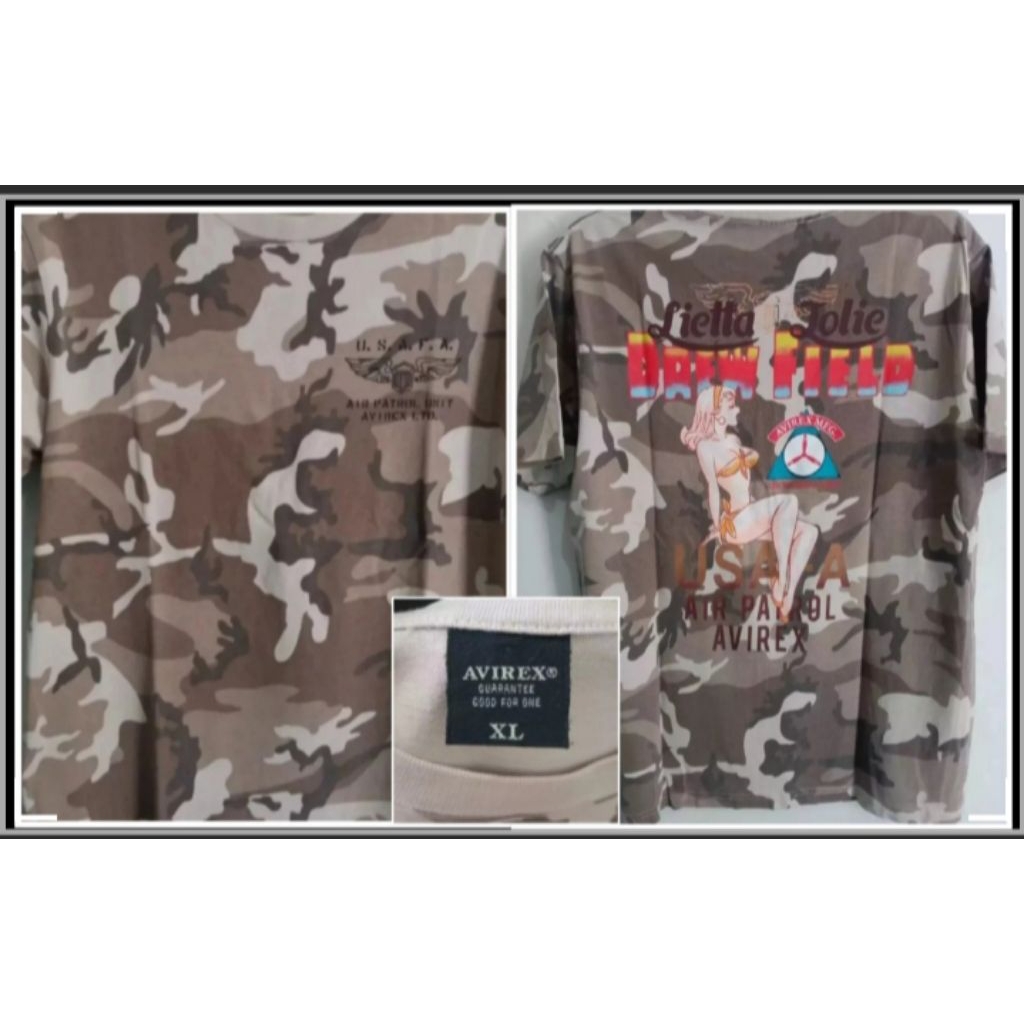 vintage AVIREX Camo SIZE : XL (58x73)
KONDISI : Baik