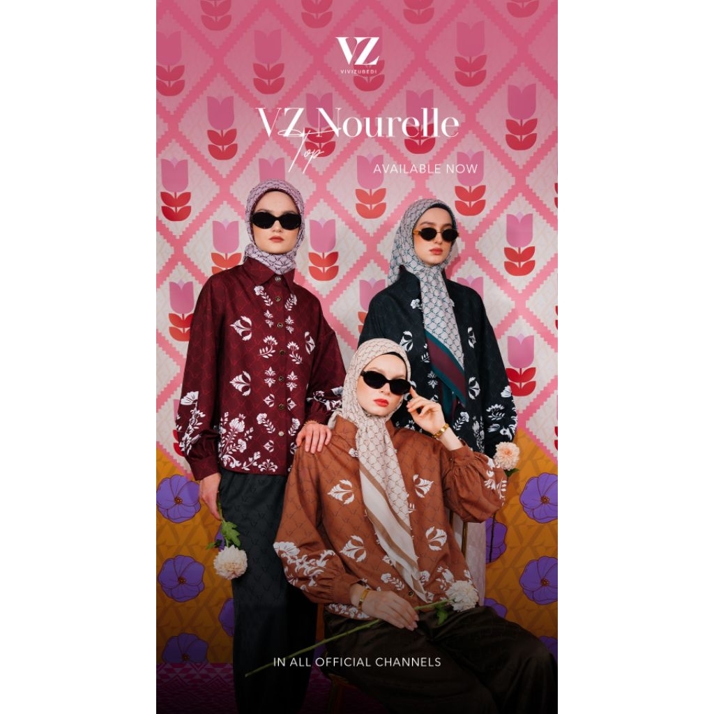 BLOUSE WANITA - VZ NOURELLE TOP - VIVIZUBEDI LAMPUNG