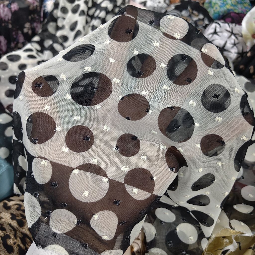 SIFON RUBIAH PREMIUM MOTIF POLKADOT  - KAIN SIFON URAGIRI MOTIF DOT - KAIN SIFON MOTIF POLKADOT HARG