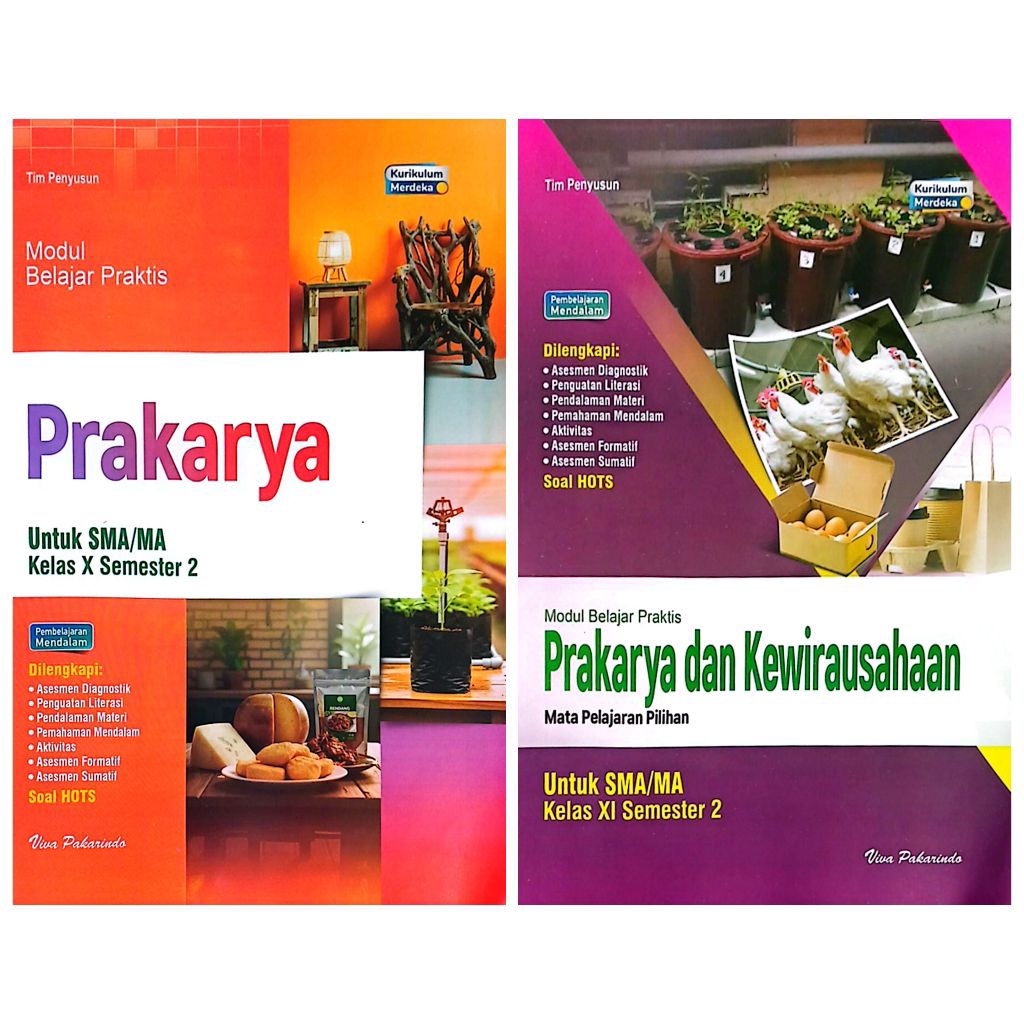 LKS VIVA PAKARINDO SMA SMK PRAKARYA DAN KEWIRAUSAHAAN KELAS 10 11 SEMESTER 2 GENAP KURIKULUM MERDEKA