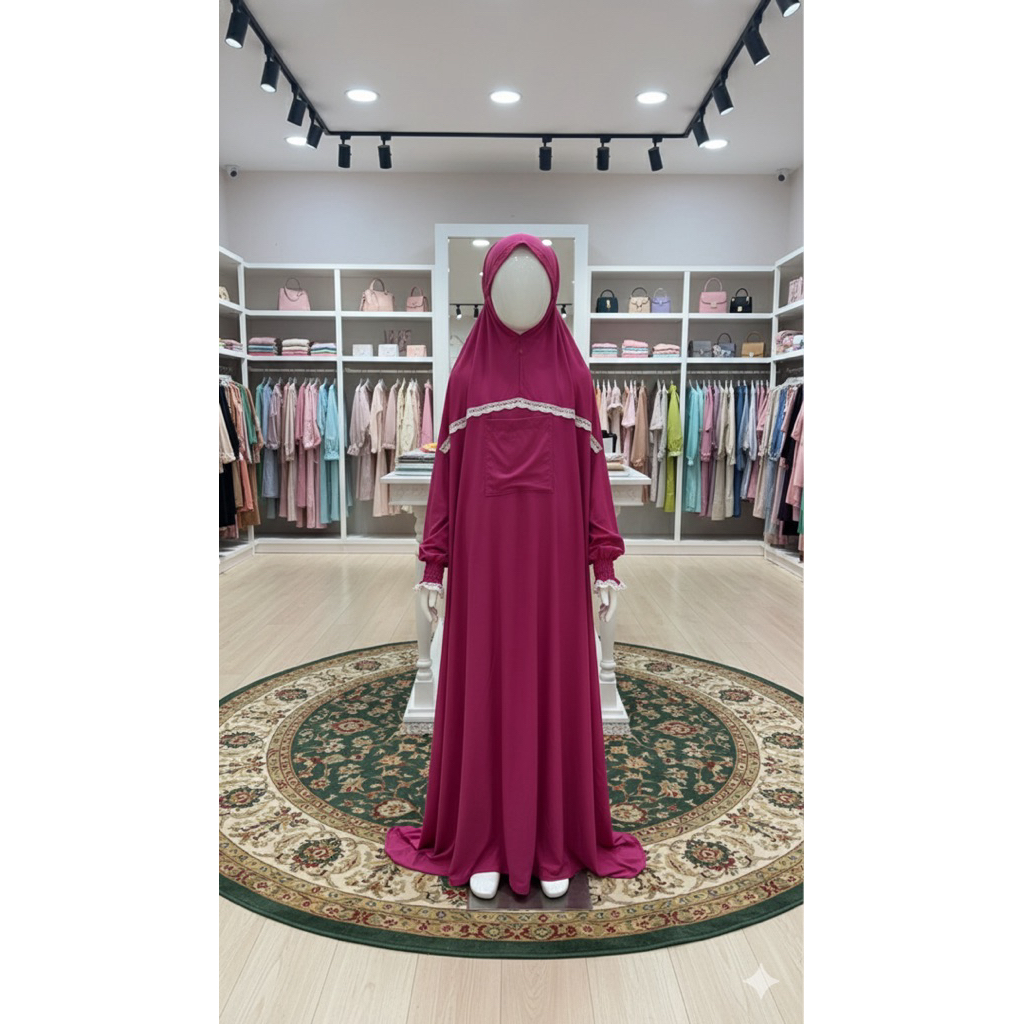 MUKENA HADROMAUT ANAK DAN REMAJA  mukena anak mukena remaja mukena terusan mukena rayon premium baha