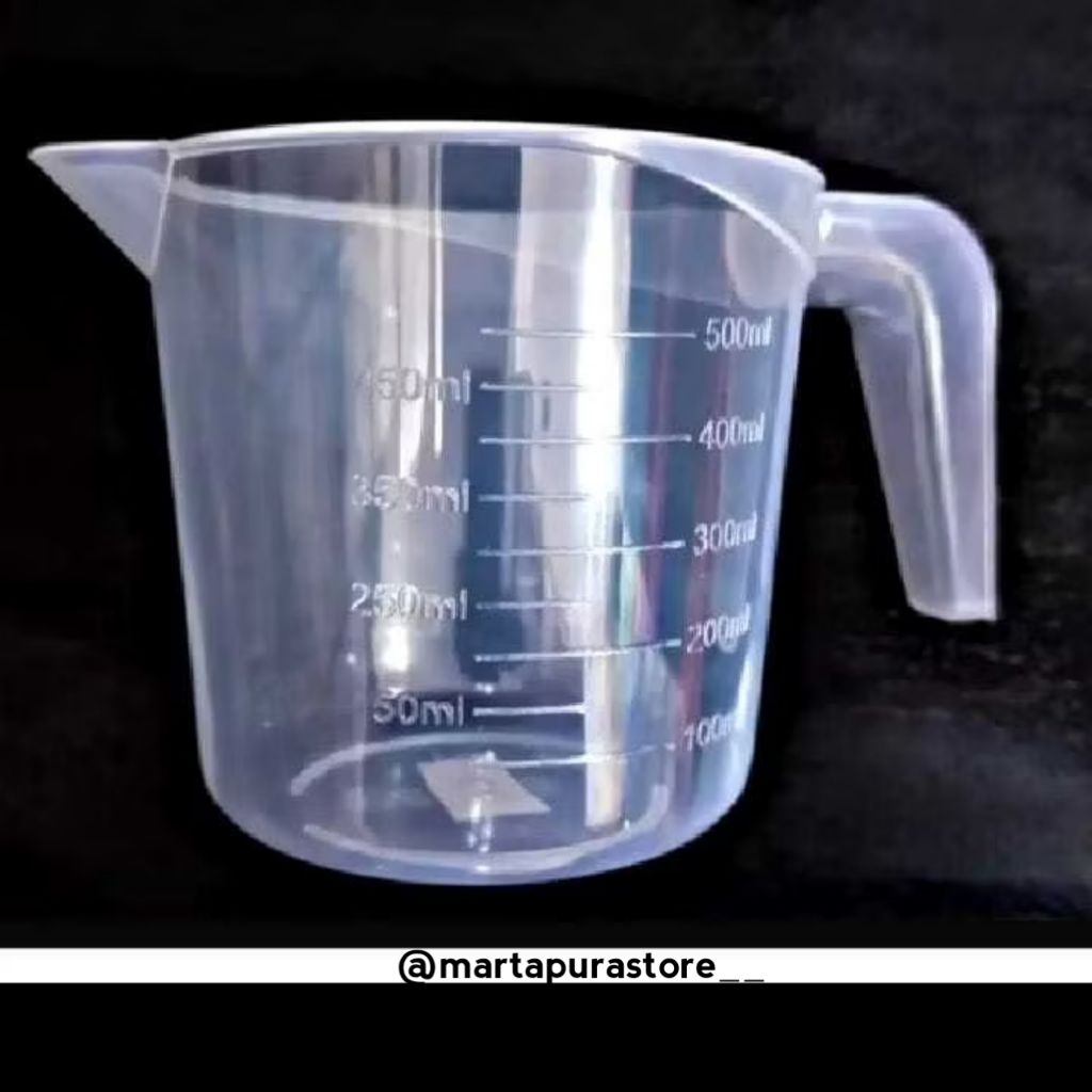 TAKARAN 500 ML PLASTIK / GELAS UKUR 500 ML MEASURING CUP