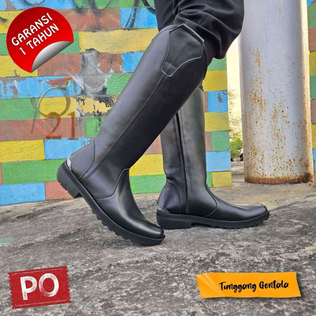 Sepatu P21-Sepatu tunggang gentala/ Sepatu Tunggang Polis/ Sepatu Tunggang Dishub/ Sepatu Tunggang P