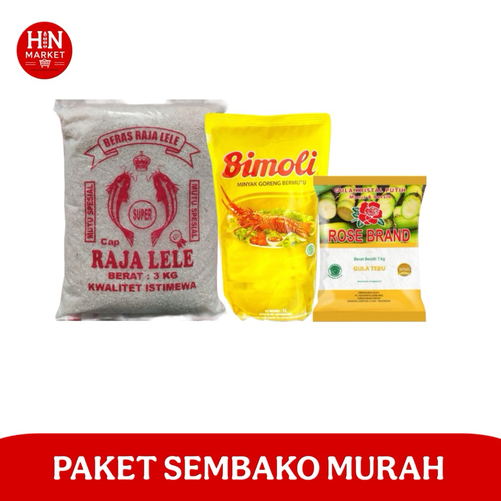 PAKET SEMBAKO MURAH (BERAS MINYAK GULA)