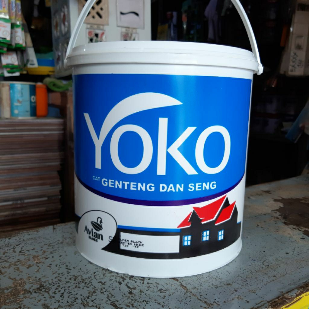 Cat Genteng dan Seng Yoko 4KG Hitam Super Black