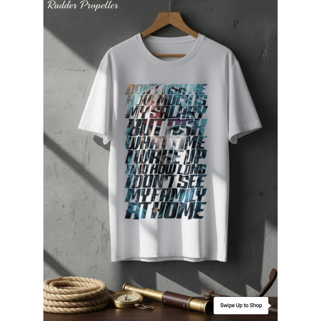 Kaos Design Jack Sparrow Unisex - T-Shirt Pria/Wanita Oblong Katun Lembut Adem Nyaman