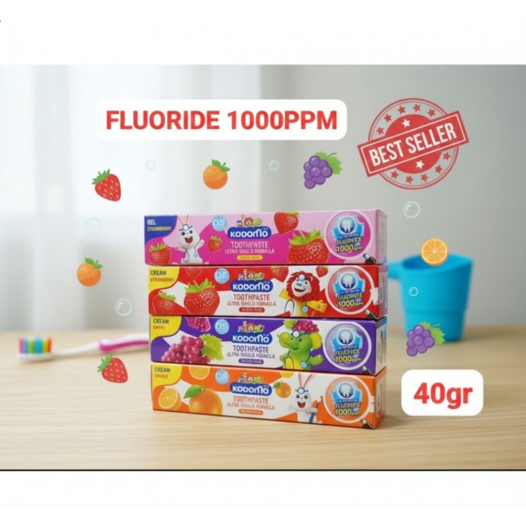 KODOMO THAILAND PASTA GIGI ANAK // KODOMO Pasta Gigi 1000ppm ORIGINAL THAILAND//ODOL KODOMO IMPORT T