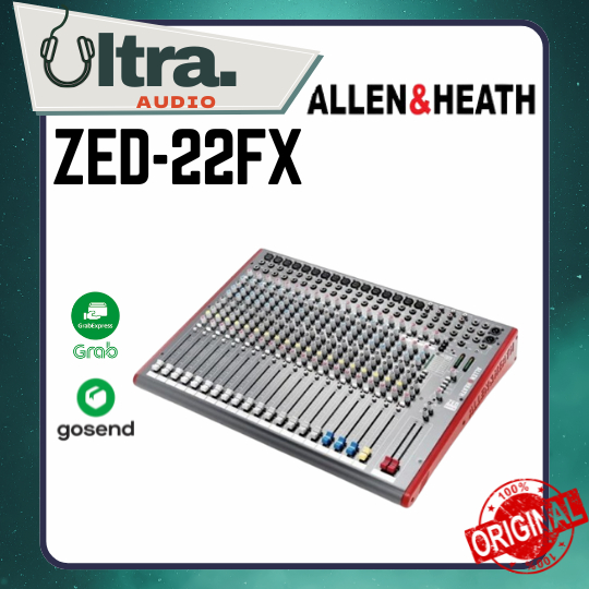 Allen & / and Heath ZED-22FX / ZED 22FX / ZED22FX / Zed 22 FX Mixer Audio ORIGINAL