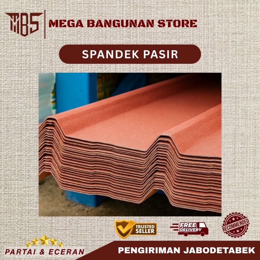 Spandek Pasir Tebal 0,35 | PER LEMBAR