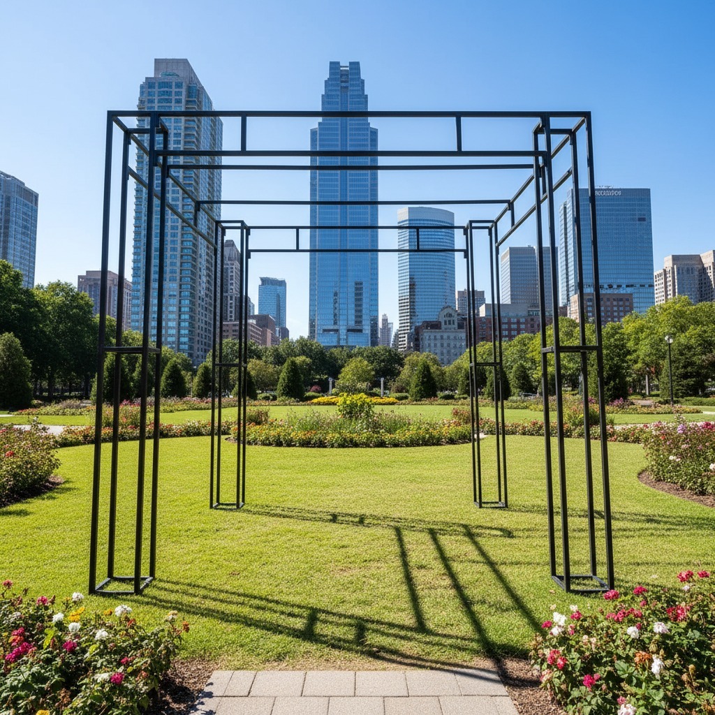 GAPURA GAZEBO 3x3m / PERGOLA BESI DEKORASI GAPURA PINTU MASUK DEKORASI